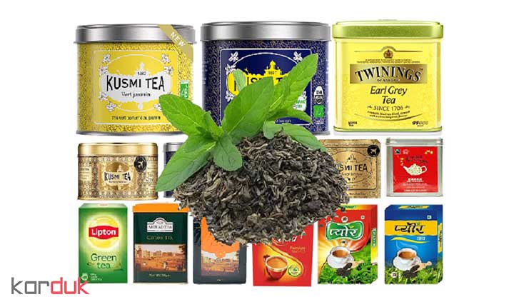 طرح بسته بندی انواع چای