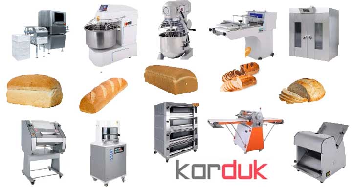 ماشین آلات تولید نان صنعتی